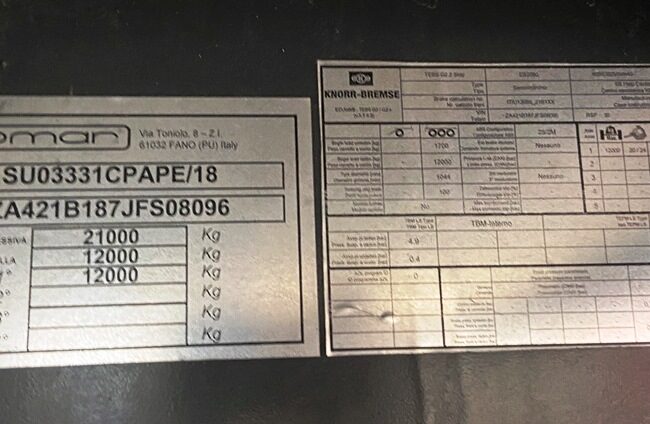 Semirimorchio – XA 818 KV – OMAR 21 B1 87 (8)